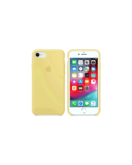 Silicone Case para Iphone 7/8 + Vidrio (Color Amarillo)